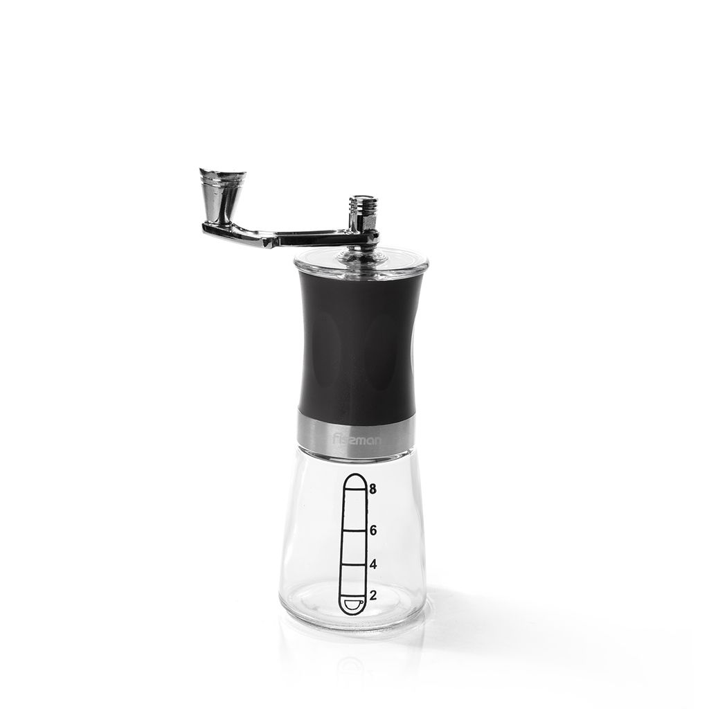 Rokas kafijas dzirnaviņas 17 cm (plastmasa un nerūsējošais tērauds)