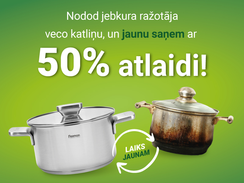 Laiks jaunam! Maini veco pret 50% atlaidi jaunam!
