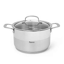 Katls NORDIA 24x14 сm/6400 ml ar stikla vāku  (nerūsējošais tērauds)