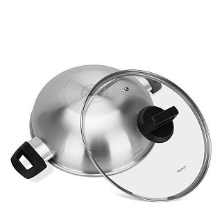 Wok panna STEEL PRO 28x8,5cm / 3,54l (nerūsējošais tērauds ar nepiedegošu pārklājumu)