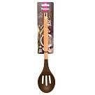 Servēšanas karote ar caurumiem CHEFS TOOLS 32 cm (silikona ar koka rokturi)