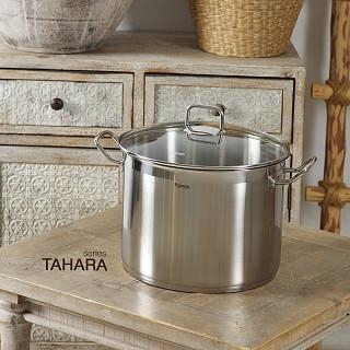 Katls TAHARA 28x21,5 см/13200 ml ar stikla vāku (nerūsējošais tērauds)