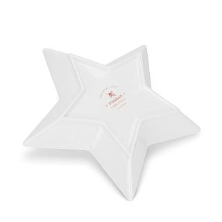 Servēšanas trauks zvaigznes formā 19 cm Christmas (porcelāns)
