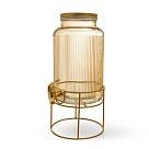 Dzēriena trauks ar dozatoru 5,8 l ar statīvu (stikls)