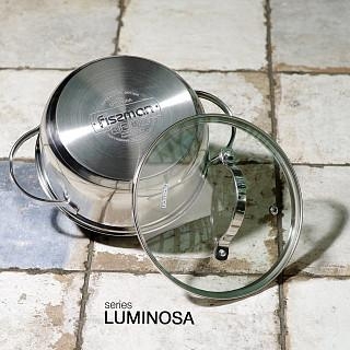 Katls LUMINOSA 18x8,5 cm/2100 ml ar stikla vāku (nerūsējošais tērauds)