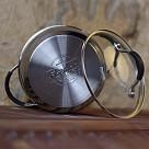 Katls MAGNIFICA 18x8.5 cm/2100 ml ar stikla vāku (nerūsējošais tērauds)