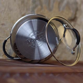 Katls MAGNIFICA 18x8.5 cm/2100 ml ar stikla vāku (nerūsējošais tērauds)