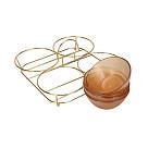 Bļodiņu komplekts 4 gab. metāla statīvā, art. 16395