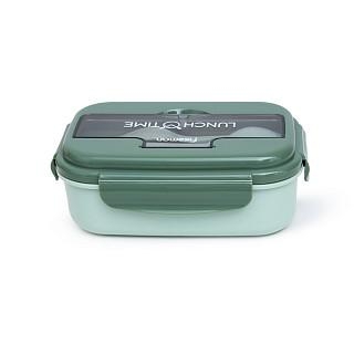 Pusdienu kastīte ar 3 nodalījumiem 21.5x15x8 cm / 1100 ml (plastmasa), art. 16741