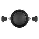 Katls BRILLIANT 24x12 cm/4500 ml ar noņemamiem rokturiem un stikla vāku (alumīnijs)