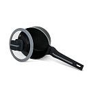 Katls ar garo rokturi Luxuria 16x8cm / 1,3 l ar stikla vāku (alumīnijs)