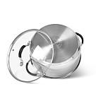 Katls MAGNIFICA 18x8.5 cm/2100 ml ar stikla vāku (nerūsējošais tērauds)