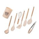 Virtuves piederumu komplekts FELAN, 8 gab. (silikons + dižskābardis)