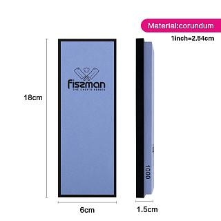 Nažu asināšanas akmens 1000# 18x6x1,5 cm ar silikona pamatni (korunds)