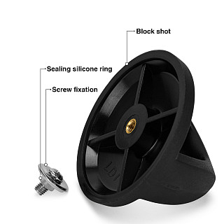 Vāka rokturis, melns