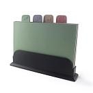 Virtuves dēļīšu komplekts 4 gab. 28x22 сm uz paliktņa (plastmasa)