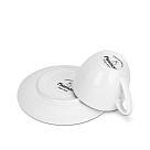 Komplekts krūze ar apakštasīti Floree 120 ml/ 2 gab.  (porcelāns)