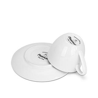 Komplekts krūze ar apakštasīti Floree 120 ml/ 2 gab.  (porcelāns)