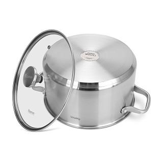 Katls MASTER CHEF 24x13 cm / 5,4 l ar stikla vāku (ner.tēr.)