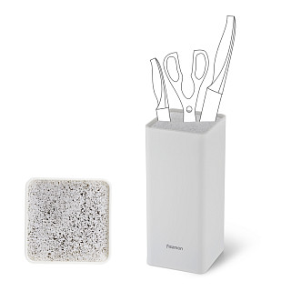 Nažu statīvs 10x10x22 cm, BALTS (plastmasa)