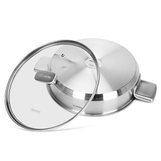 Sautējamā panna PREMIUM ONE 26x6 cm / 2.7 l ar stikla vāku (ner. tēŗ.)