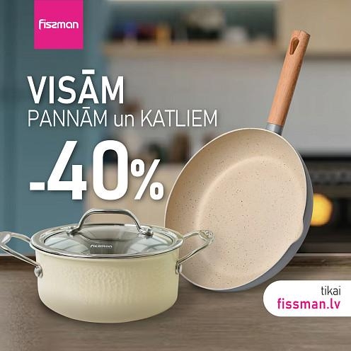 Tikai tiešsaistē - Visām pannām un katliem -40% atlaide!