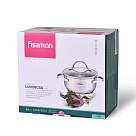 Katls LUMINOSA 20x9,5 см/3000 ml ar stikla vāku (nerūsējošais tērauds)