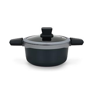 Katls Luxuria 20x10cm / 2,5l ar stikla vāku (alumīnijs)