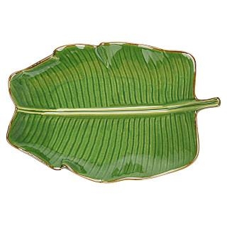 Šķīvis GREEN 35x24x6 cm (keramika)