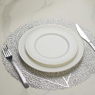 Šķīvju komplekts NOEMI 25 cm x 2 gab. (kaula porcelāns)