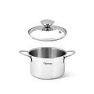 Katls BAMBINO 12x7,5 сm/800 ml ar stikla vāku (nerūsējošais tērauds)