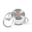 Katls BENJAMIN 18x10 сm/2500 ml ar stikla vāku (nerūsējošais tērauds)