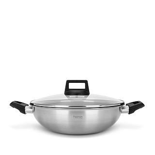 Wok panna STEEL PRO 28x8,5cm / 3,54l (nerūsējošais tērauds ar nepiedegošu pārklājumu)