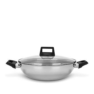 Wok panna IRON CHEF 28x8,5cm / 3,54l (nerūsējošais tērauds ar nepiedegošu pārklājumu)