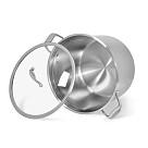 Katls MAXI 30x20cm / 14l ar stikla vāku (nerūsējošais tērauds)