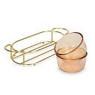 Bļodiņu komplekts 2 gab. metāla statīvā, art. 16390