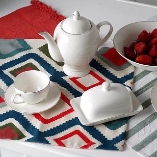 Sviesta trauks ALEKSA 17.8x11.5 cm (porcelāns)