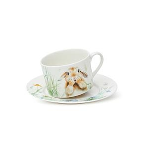 Krūze RABBIT 200 ml ar apakštasīti (porcelāns), art. 13726