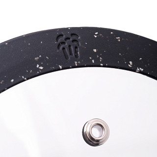 Stikla vāks Arcades 16 cm, melns