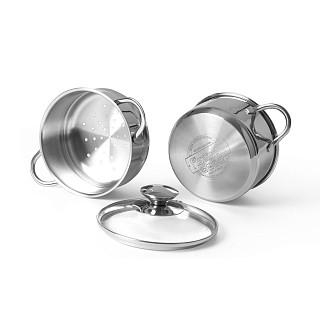 Katls BAMBINO 14x7,0 cm/1100 ml katliņu tvaicēšanai (nerūsējošais tērauds)