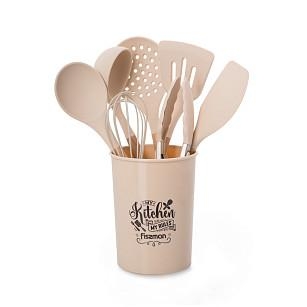 Virtuves piederumu komplekts FELAN, 8 gab. (silikons + dižskābardis)