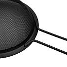 Siets ar rokturi 18 cm (melns)