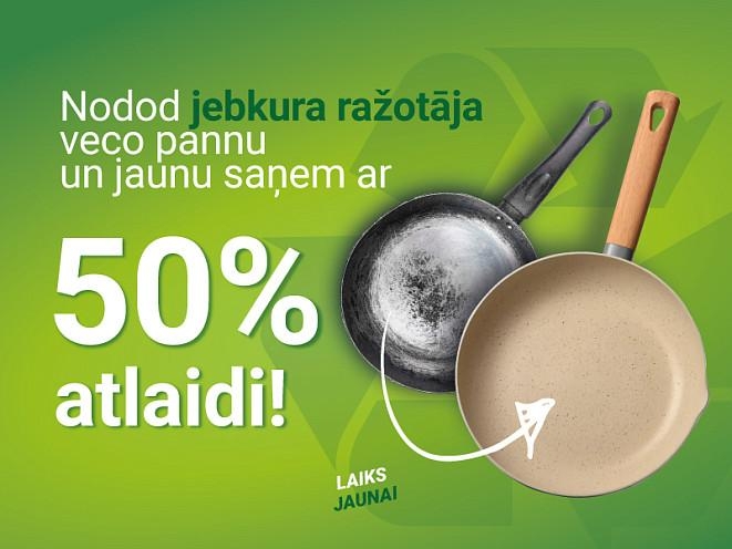 Nododiet nolietotas pannas un katlus — saņemiet 50% atlaidi jauniem Fissman veikalos.