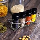 Komplekts garšvielām 4x100 ml uz paliktņa (stikls), art. 6431