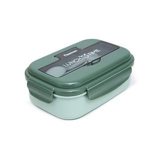 Pusdienu kastīte ar 3 nodalījumiem 21.5x15x8 cm / 1100 ml (plastmasa), art. 16741