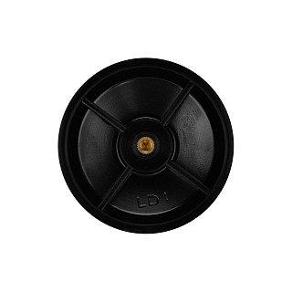 Stikla vāks 24 сm, melns