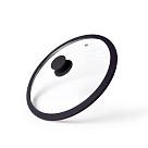 Stikla vāks ARCADES 24 cm, tumši pelēks