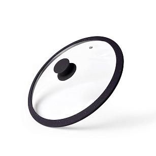 Stikla vāks ARCADES 24 cm, tumši pelēks