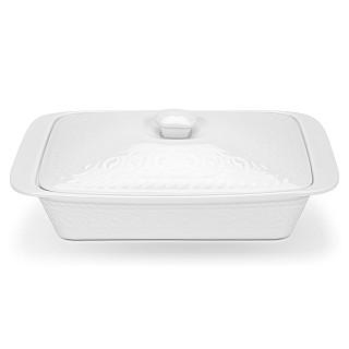 Taisnstūrveida cepamtrauks ar vāku Parmigiano 33,5x21,5x7,2 cm / 2,1L (porcelāns)