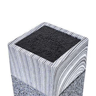 Nažu statīvs 11x11x23cm, grafīts (plastmasa)